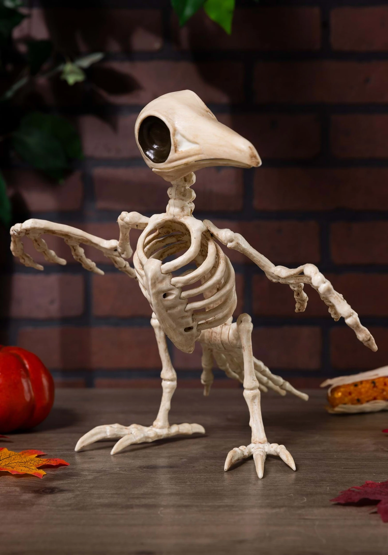 10.5" Creepy Skeleton Raven Decoration 2 10.5" Creepy Skeleton Raven Decoration - Image 2