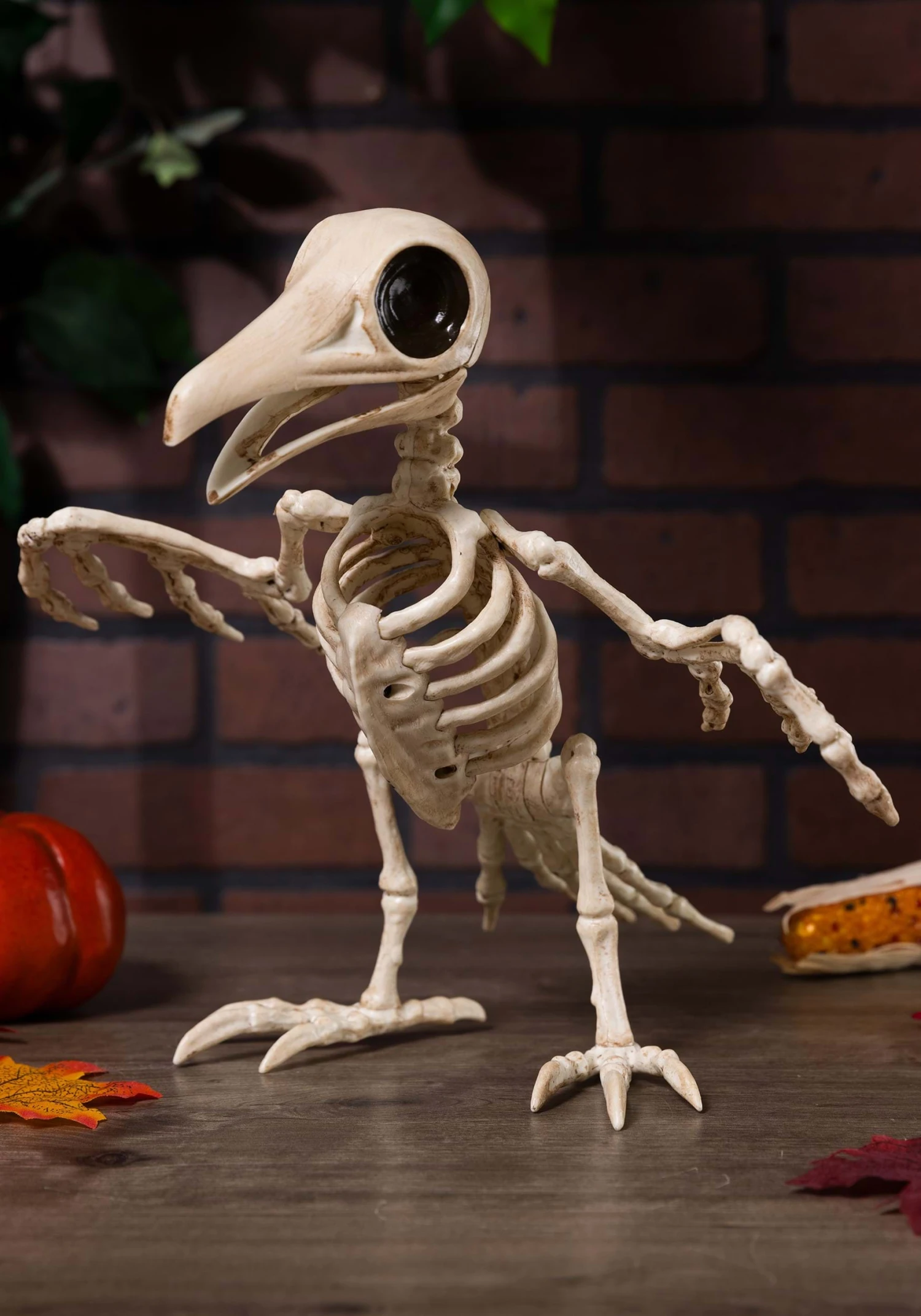 10.5" Creepy Skeleton Raven Decoration 1 10.5" Creepy Skeleton Raven Decoration
