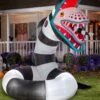 10 Foot Beetlejuice Inflatable Animated Sand Worm Halloween Decoration