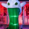 10FT Jumbo Throwing Up Ghost Inflatable Halloween Decoration
