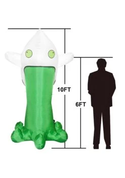 10FT Jumbo Throwing Up Ghost Inflatable Halloween Decoration -Halloween Decoration Store 10ft jumbo throwing up ghost inflatable prop alt 4