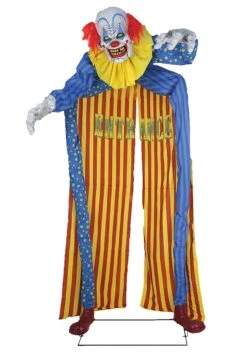 10FT Animated Looming Clown Archway Decoration -Halloween Decoration Store 10ft looming clown animated archway prop alt 3