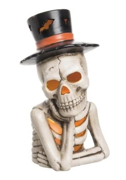 11 Inch Top Hat Light Up Skeleton