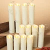 12 Lighted Spooky Halloween Hanging Candles With Timer & Remote