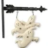13" Three Ghosts Arrow Figure Sign