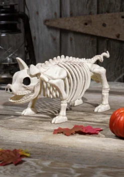 14.75-Inch Pig Skeleton Decoration