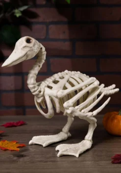 15" Duck Skeleton Halloween Decoration