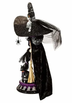 Kurt Adler Hollywood Purple Witch Nutcracker -Halloween Decoration Store 17 hollywood witch nutcracker alt 2