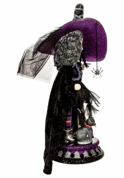 Kurt Adler Hollywood Purple Witch Nutcracker -Halloween Decoration Store 17 hollywood witch nutcracker alt 3