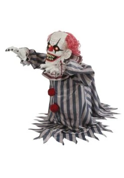 18 Inch Animatronic Jumping Evil Clown Halloween Prop 7 18 Inch Animatronic Jumping Evil Clown Halloween Prop -Halloween Decoration Store 18 inch jumping clown animated prop alt 3