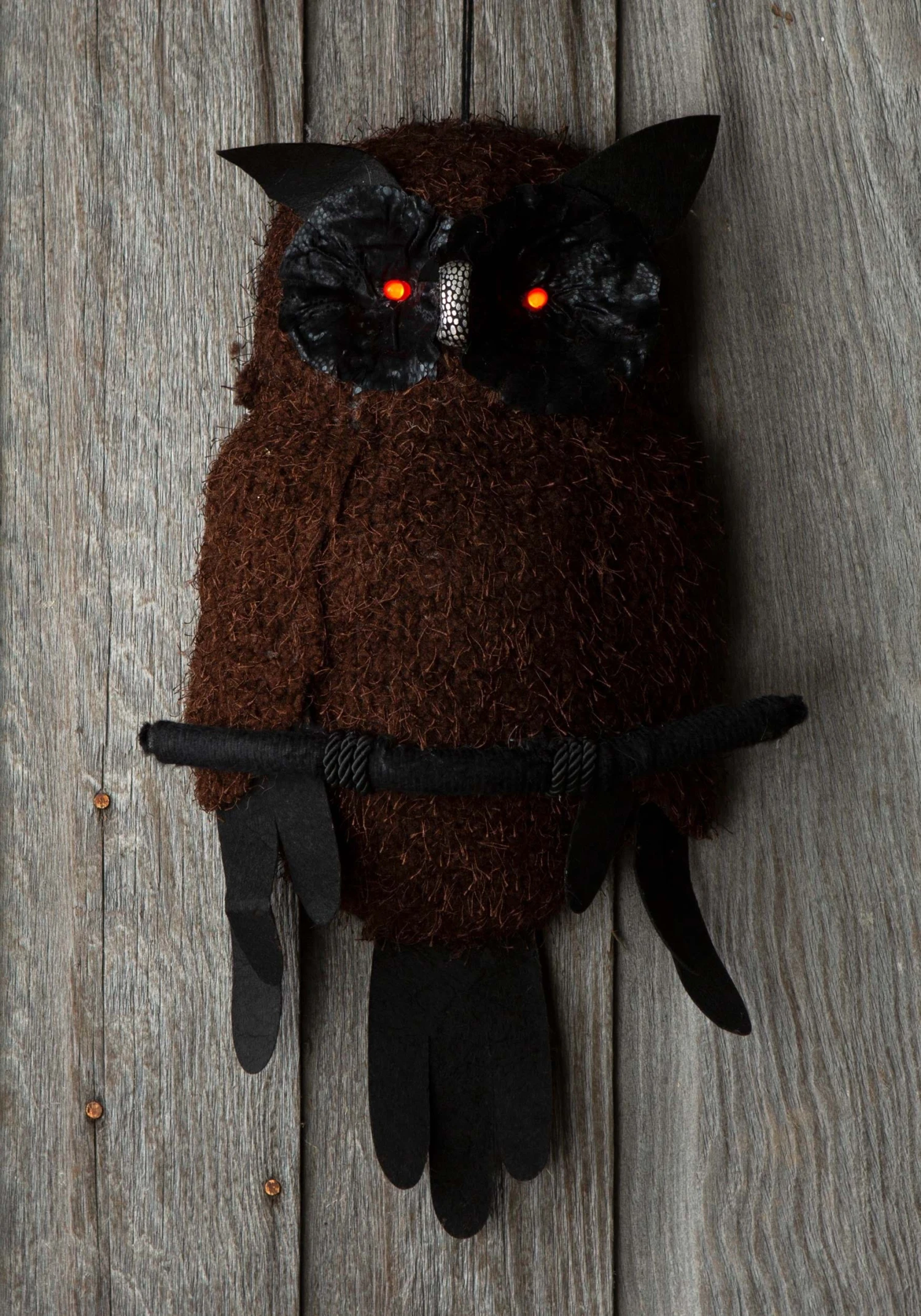 18-Inch Light Up Black Owl Decoration 2 18-Inch Light Up Black Owl Decoration - Image 2