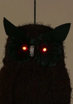 18-Inch Light Up Black Owl Decoration 10 18-Inch Light Up Black Owl Decoration -Halloween Decoration Store 18 large light up owl prop alt 4