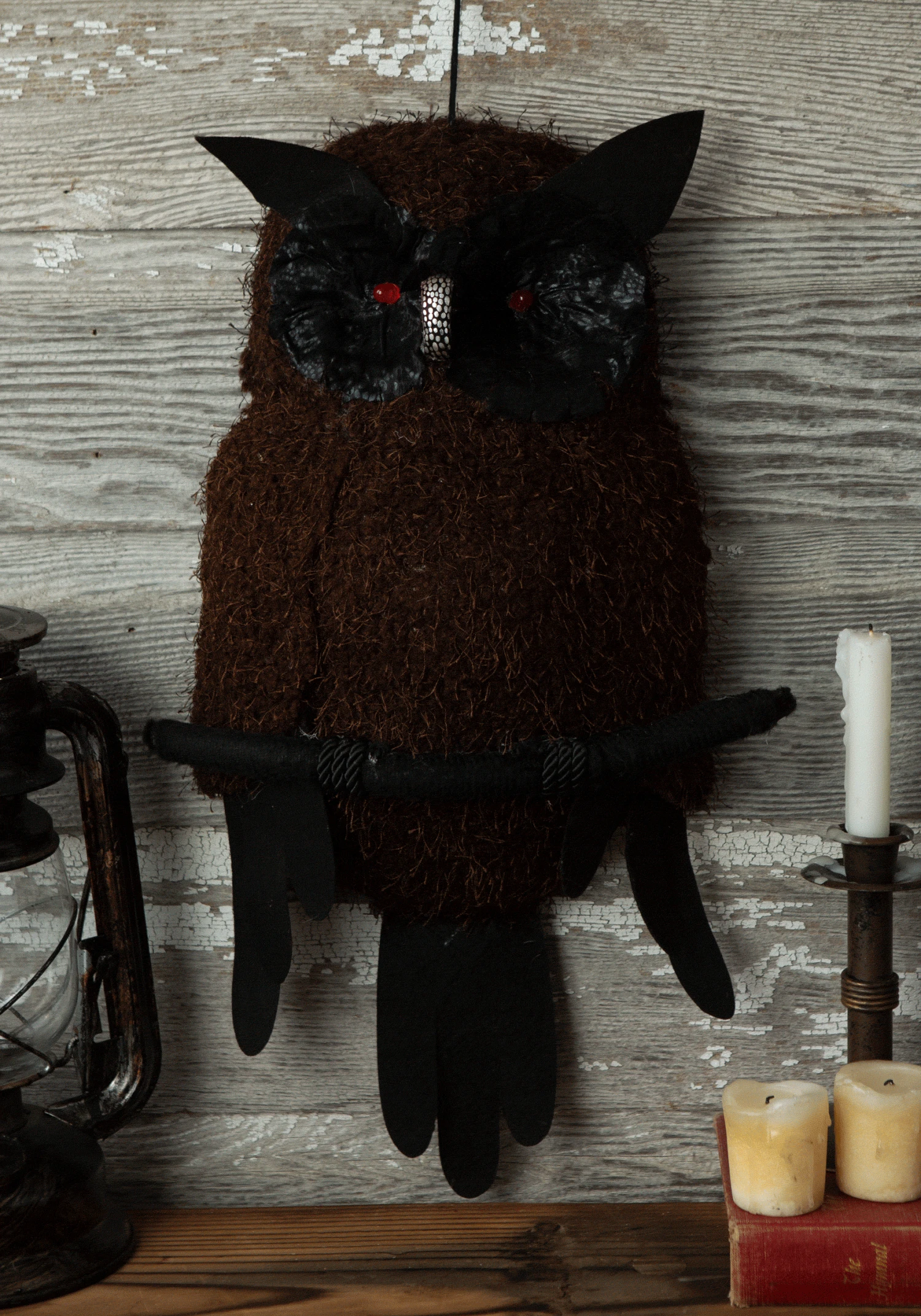 18-Inch Light Up Black Owl Decoration 1 18-Inch Light Up Black Owl Decoration