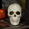 19.75-Inch Light Up And Sound Skull Halloween Decoration