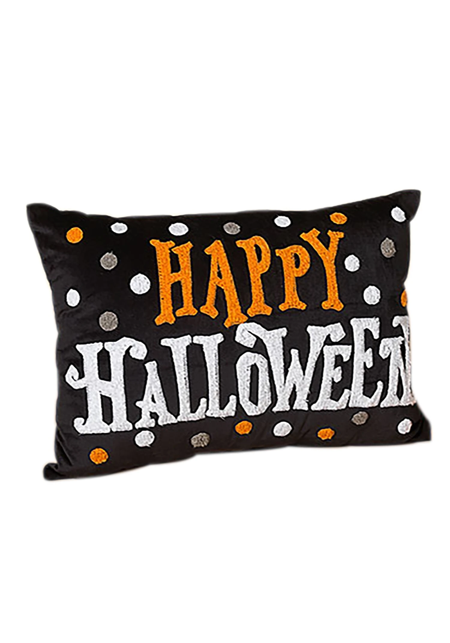 20-Inch Happy Halloween Decorative Fabric Pillow 1 20-Inch Happy Halloween Decorative Fabric Pillow