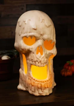20-Inch Light Up Melting Skull Halloween Decoration 8 20-Inch Light Up Melting Skull Halloween Decoration -Halloween Decoration Store 20 light up melting skull alt 3