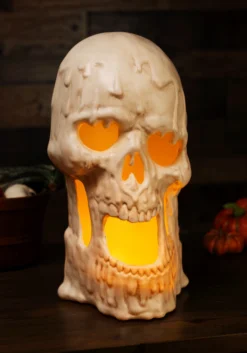 20-Inch Light Up Melting Skull Halloween Decoration 9 20-Inch Light Up Melting Skull Halloween Decoration -Halloween Decoration Store 20 light up melting skull alt 4