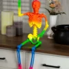 24-Inch Rainbow Skeleton Halloween Decoration