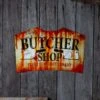 24" Metal Butcher Shop Sign Decoration