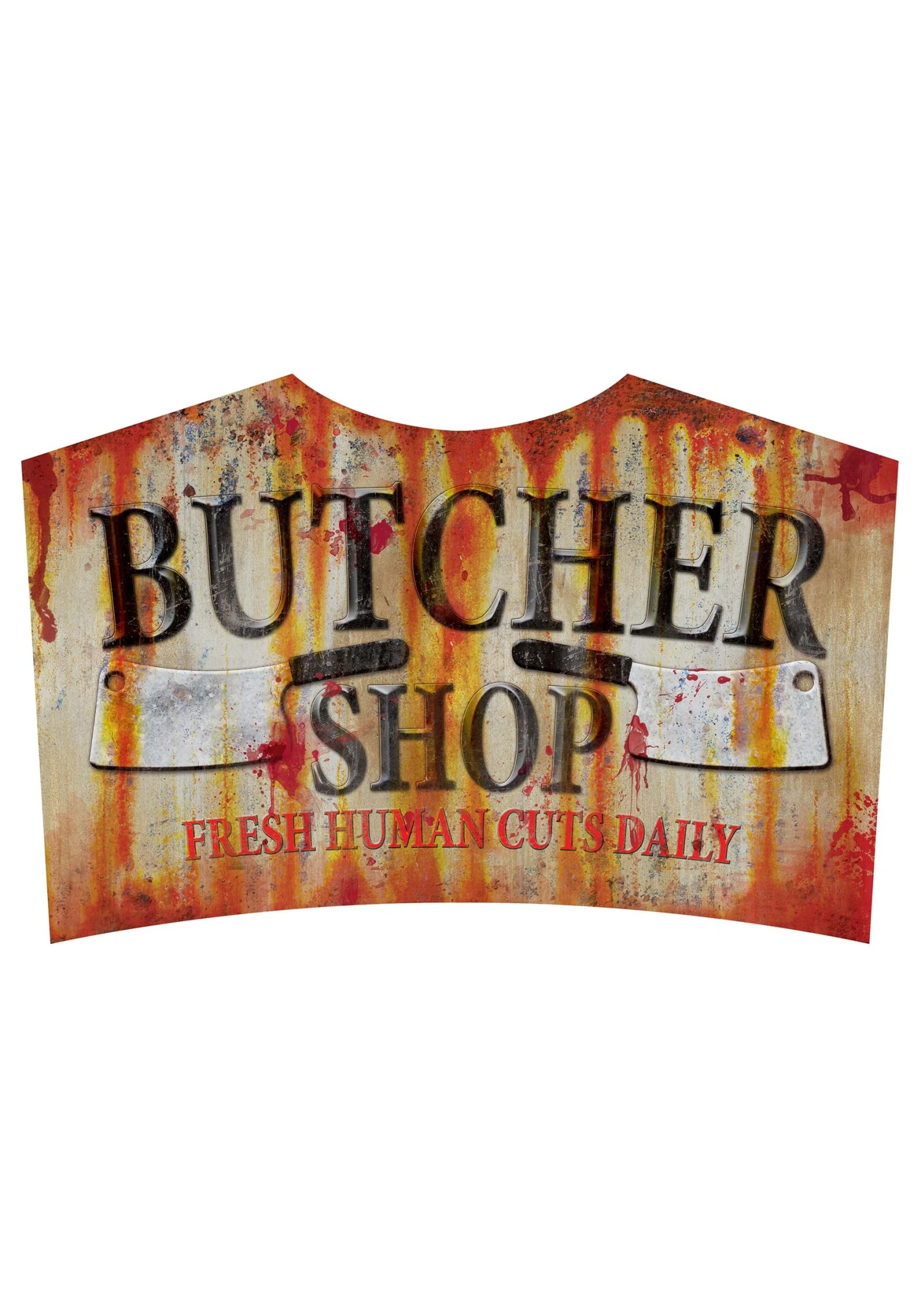 24" Metal Butcher Shop Sign Decoration 2 24" Metal Butcher Shop Sign Decoration - Image 2