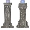 Pair Of 24" Pillars With Light Up Globes Decoration