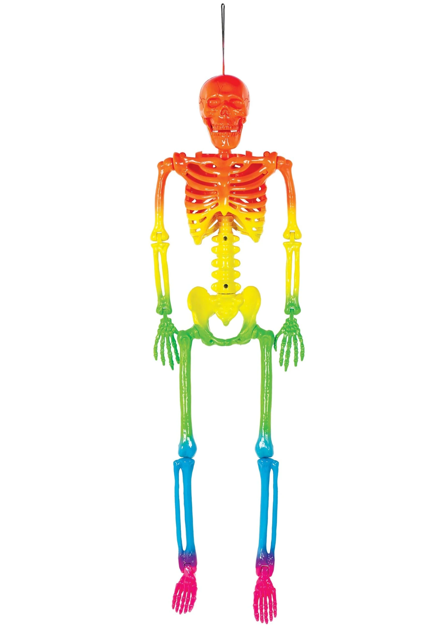 24-Inch Rainbow Skeleton Halloween Decoration 2 24-Inch Rainbow Skeleton Halloween Decoration - Image 2