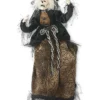 25" Posable Sitting Zombie Lady Halloween Decoration