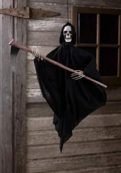 Animated 3FT Reaper With Sickle Halloween Decoration