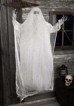3 Foot Hanging Female Ghost Halloween Prop