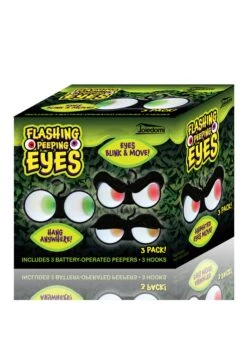 3 Pack Dark-Activated Flashing Peeping Eyes Lights Set -Halloween Decoration Store 3 pack dark activated flashing peeping eyes lights alt 3