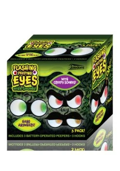 3 Pack Sound-Activated Flashing Peeping Eyes Light Decoration -Halloween Decoration Store 3 pack sound activated flashing peeping eyes light alt 2