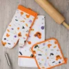 3 Piece Disney Mickey Halloween Treats Textile Kitchen Set