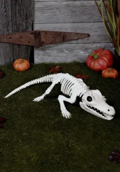 31" Crocodile Skeleton Halloween Decoration