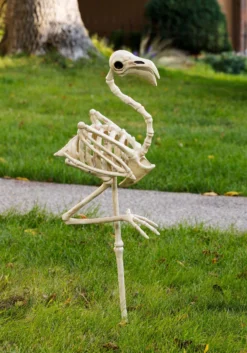 34-Inch Flamingo Skeleton Halloween Prop