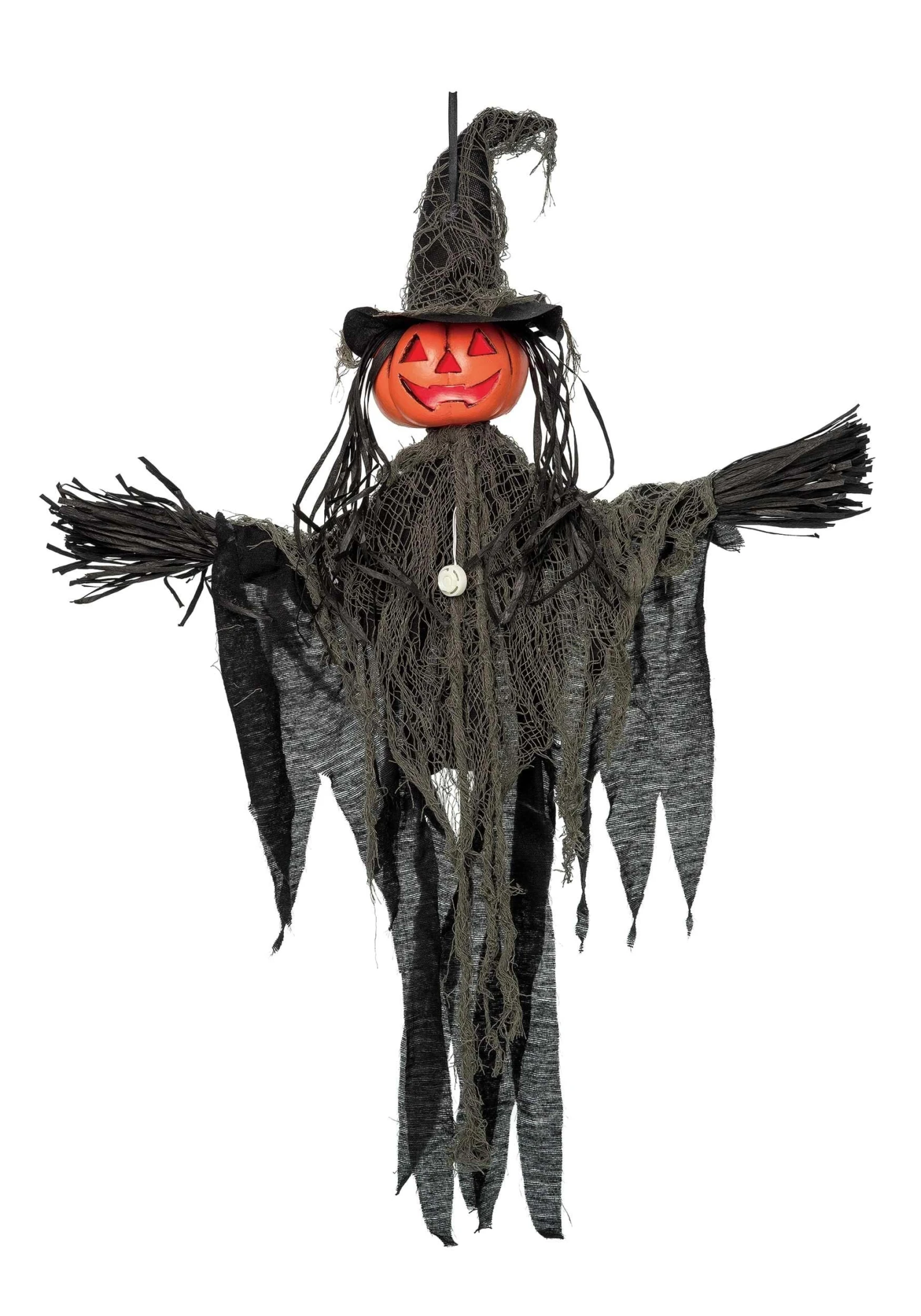 Light Up 35" Scarecrow With Sound Decoration 1 Light Up 35" Scarecrow With Sound Decoration
