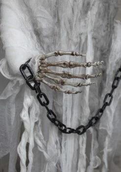 Hanging 3 Foot Faceless Ghost Animatronic Halloween Decoration -Halloween Decoration Store 3ft hanging faceless ghost animatronic motion li alt 2