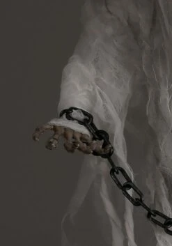 Hanging 3 Foot Faceless Ghost Animatronic Halloween Decoration -Halloween Decoration Store 3ft hanging faceless ghost animatronic motion li alt 3