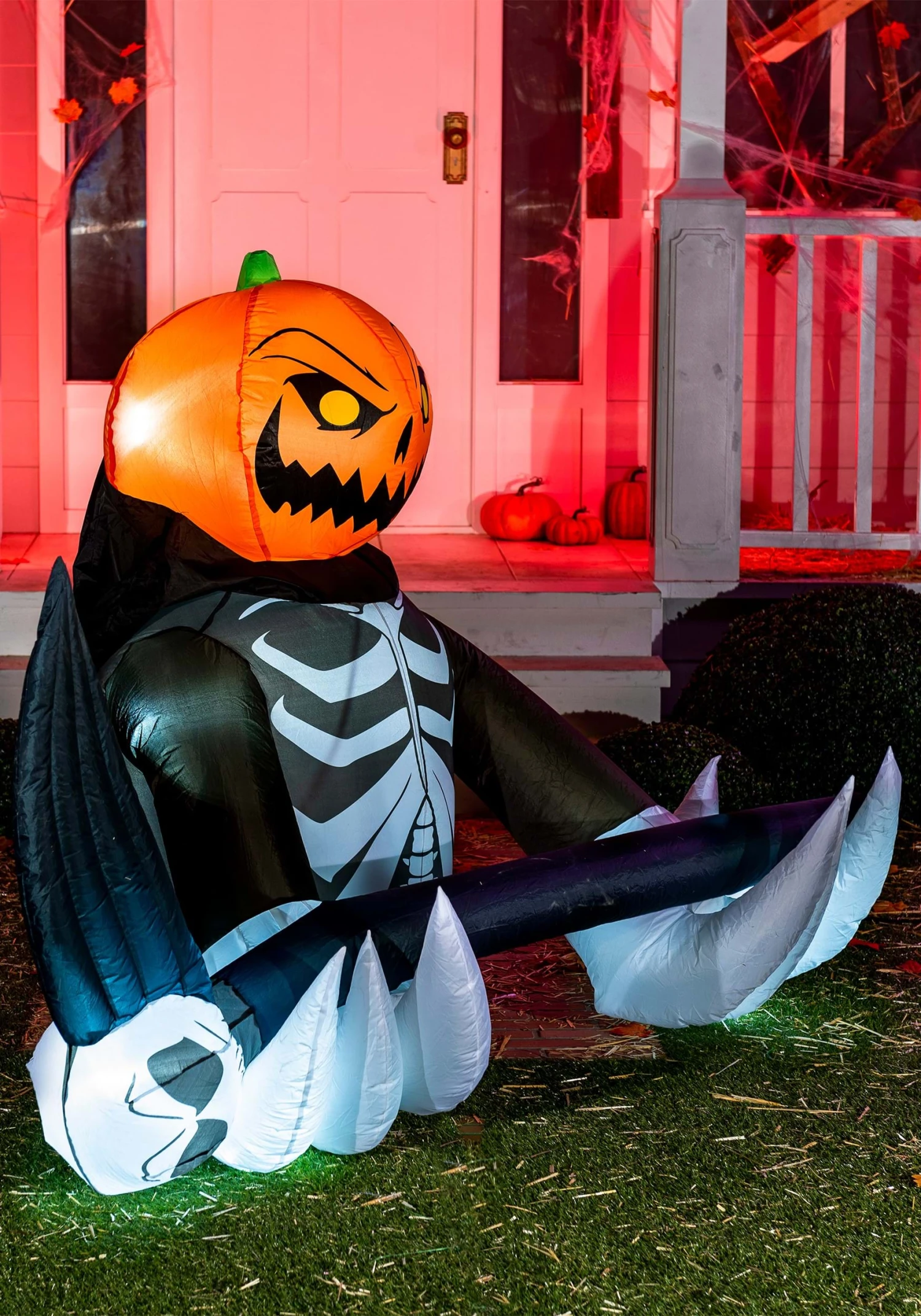 4 Foot Tall Pumpkin Reaper Inflatable Decoration 5 4 Foot Tall Pumpkin Reaper Inflatable Decoration - Image 5