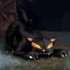 4 Foot Inflatable Black Cat With Turning Head Decoration