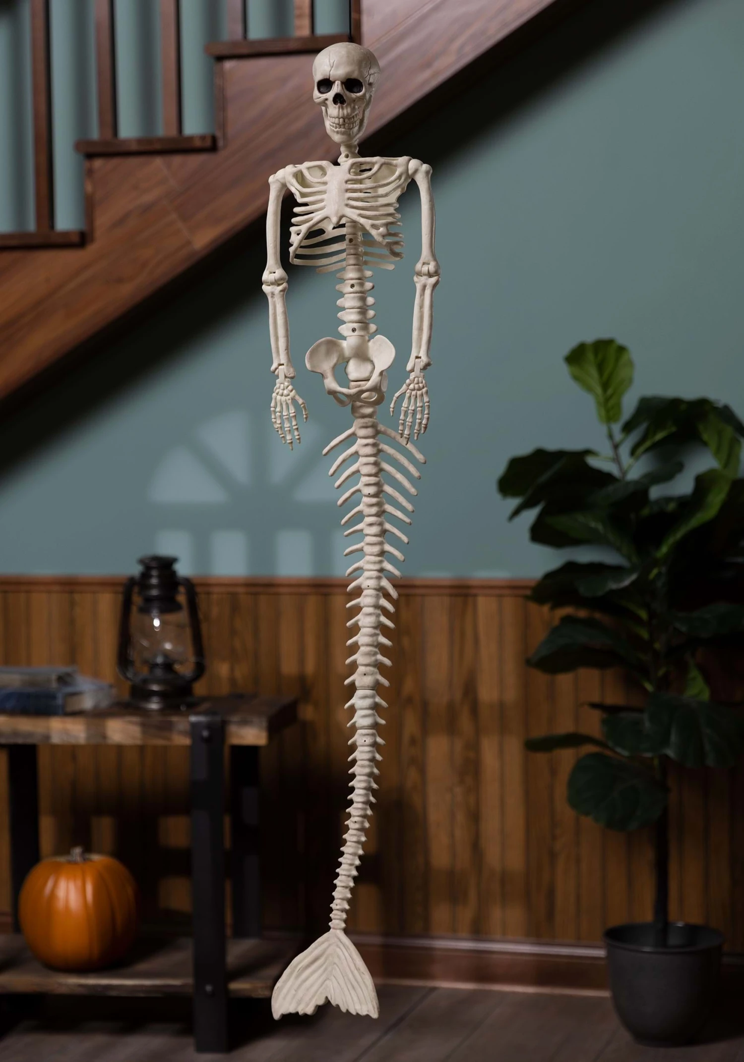 48-Inch Mermaid Skeleton Halloween Decoration 2 48-Inch Mermaid Skeleton Halloween Decoration - Image 2