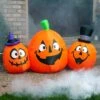 4FT Inflatable 3-Pumpkins Lawn Halloween Decoration