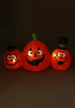 4FT Inflatable 3-Pumpkins Lawn Halloween Decoration -Halloween Decoration Store 4ft inflatable 3 pumpkins lawn decor alt 1