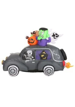 4FT Spooky Hearse Inflatable Halloween Decoration -Halloween Decoration Store 4ft spooky hearse inflatable decoration chh2050 alt 10