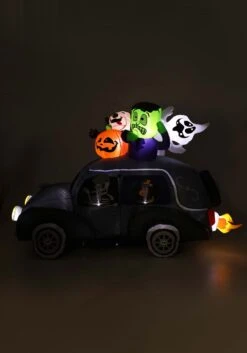 4FT Spooky Hearse Inflatable Halloween Decoration -Halloween Decoration Store 4ft spooky hearse inflatable decoration chh2050 alt 3
