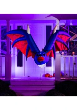 4FT Tall Hanging Bat Inflatable Decoration -Halloween Decoration Store 4ft tall hanging bat inflatable decoration alt 1