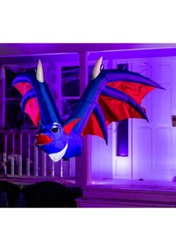 4FT Tall Hanging Bat Inflatable Decoration -Halloween Decoration Store 4ft tall hanging bat inflatable decoration alt 3