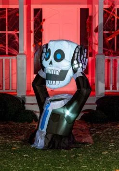 4 Foot Tall Headless Skeleton Inflatable Decoration -Halloween Decoration Store 4ft tall headless skeleton inflatable decoration alt 2