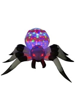 4FT Tall Projection Kaleidoscope Spooky Spider Inflatable Halloween Decoration -Halloween Decoration Store 4ft tall projection kaleidoscope large spooky spid alt 1