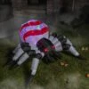4FT Tall Projection Kaleidoscope Spooky Spider Inflatable Halloween Decoration