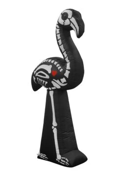 Inflatable 5.5 Foot Skeleton Flamingo Decoration -Halloween Decoration Store 5 5 inflatable skeleton flamingo decoration alt 3